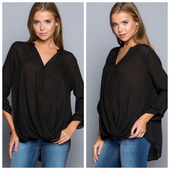 •twist front button down• - Picture 4 of 4